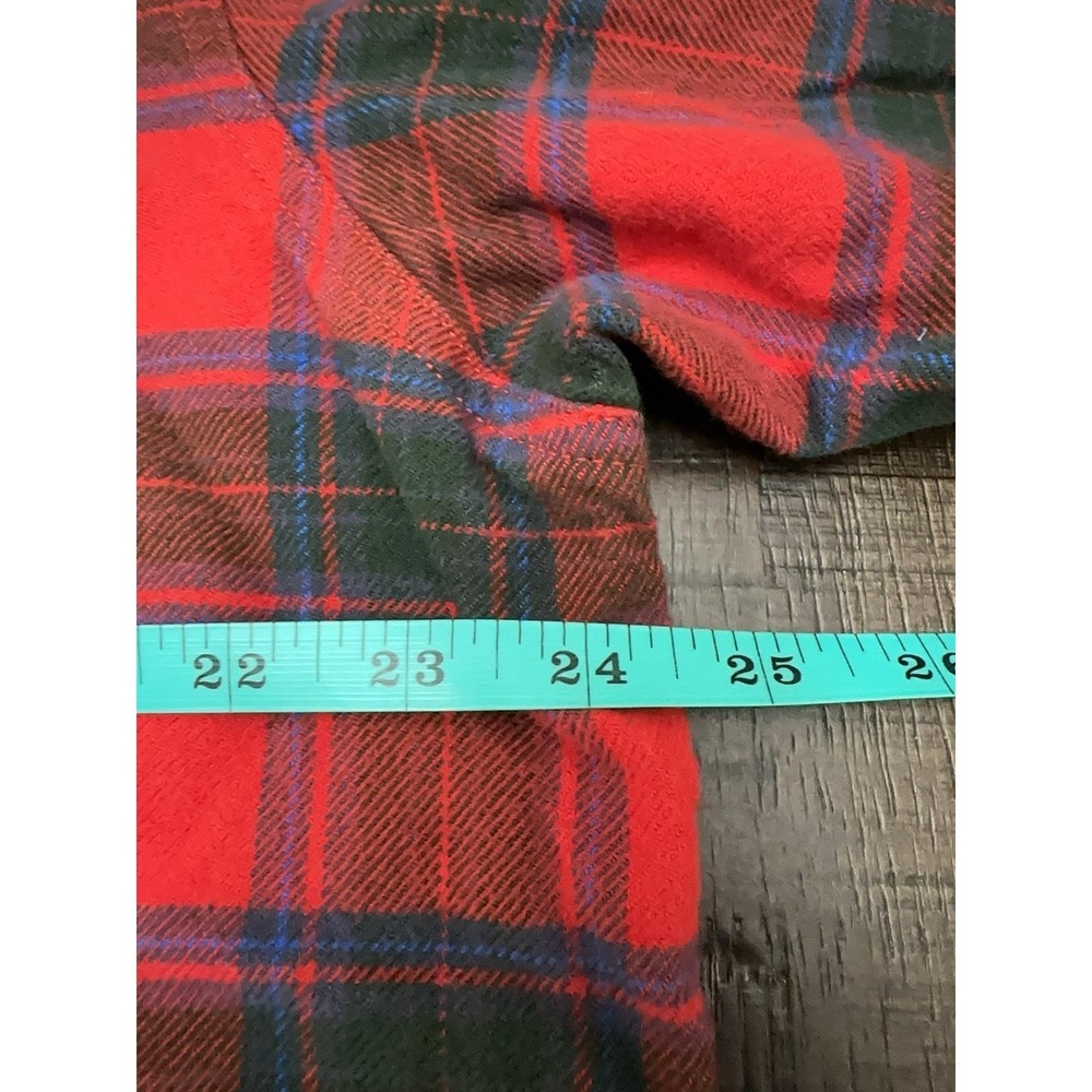 Orvis Perfect Flannel Shirt Mens Large Red Plaid Long Sleeve Button Up - Picture 3 of 11